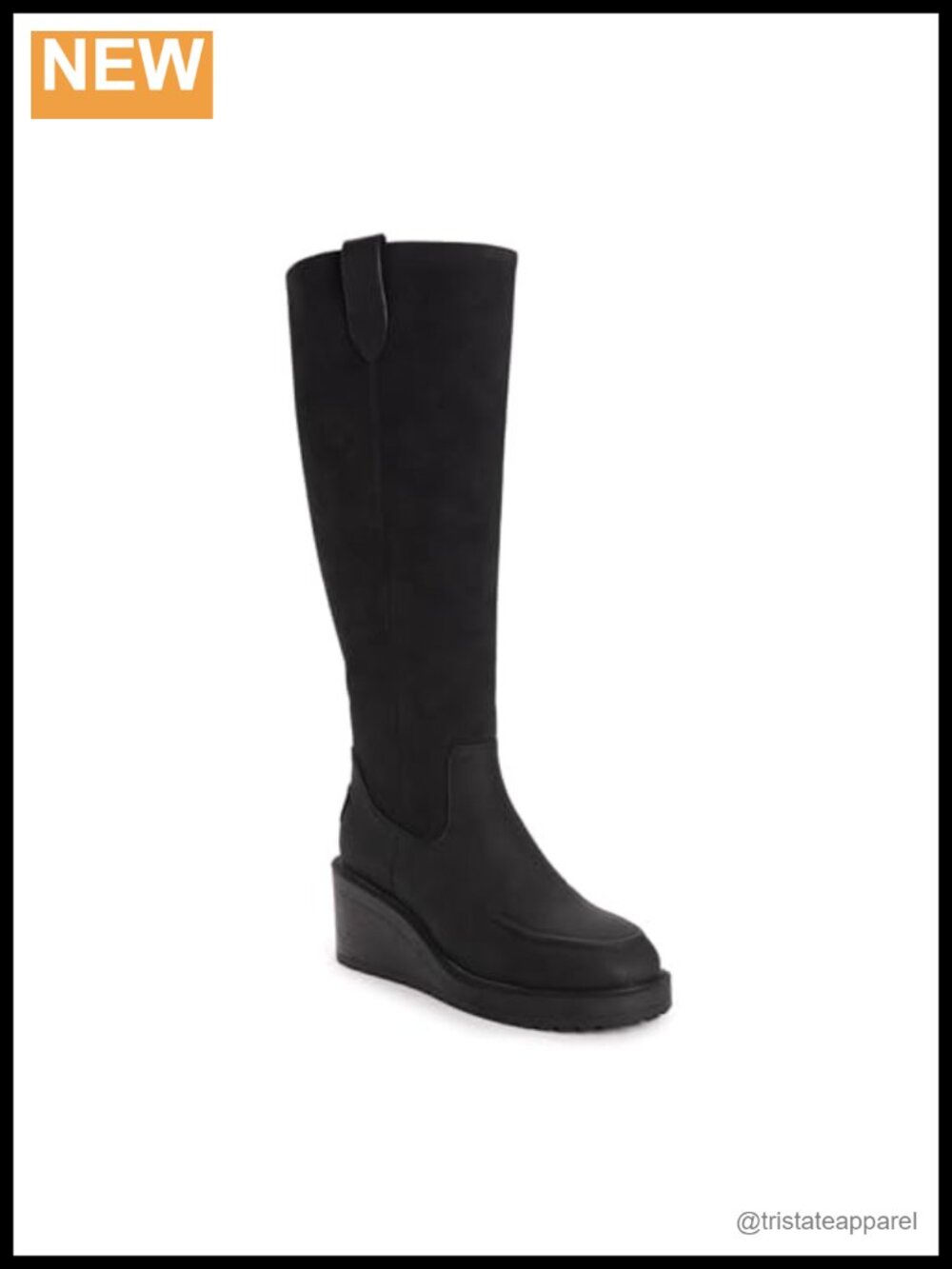 MUK LUKS Women's Sloane Ankle Bootie Wedge Heel Zip Memory Foam Fleece Lining